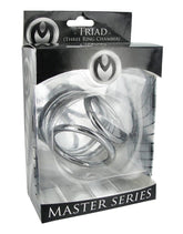 Master Series Triad Chamber - Unleash Sensual Bliss with Trio of Delight Steel Cock Rings